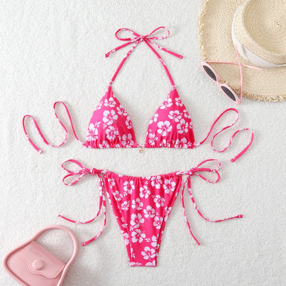 High Waist Bow-Tie Bikini Set