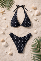 Polka-dot Two-piece Bikini with Triangle Top